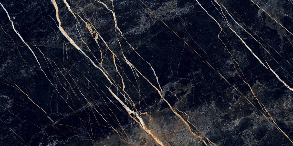 Керамический гранит Primavera Namibia Black high glossy 60х120 PR211 глянцевый