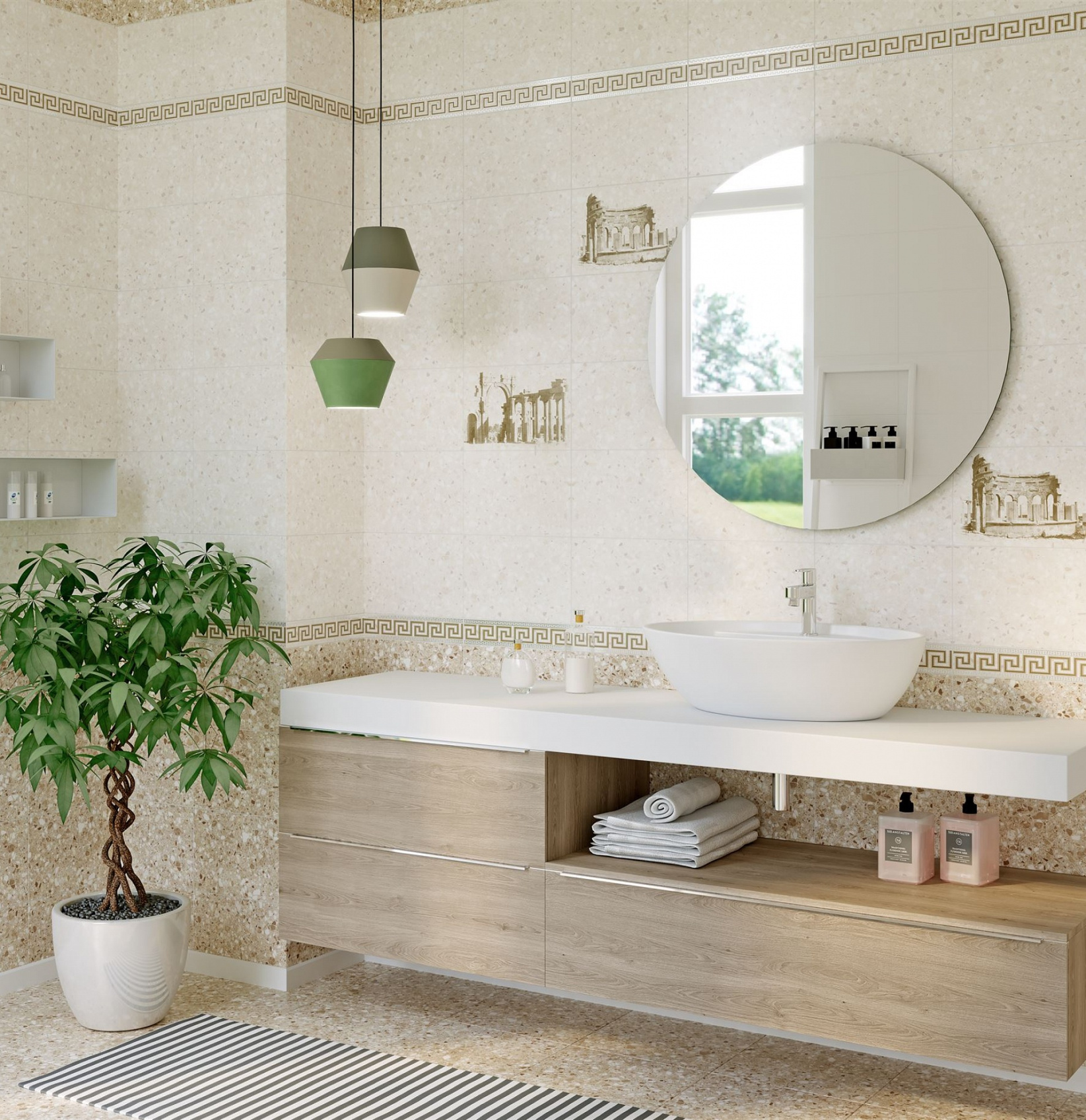 Керамическая плитка Axima Пальмира верх 20х30