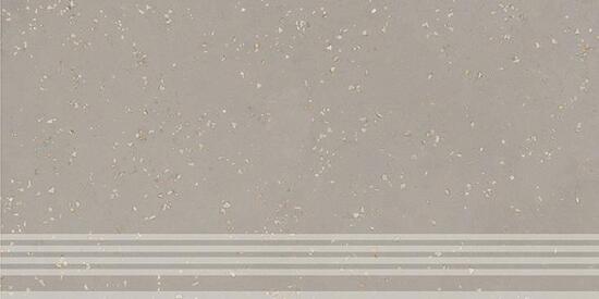 Керамическая ступень Kerama Marazzi Пунтум серый светлый матовый обрезной 30x60x0,8
