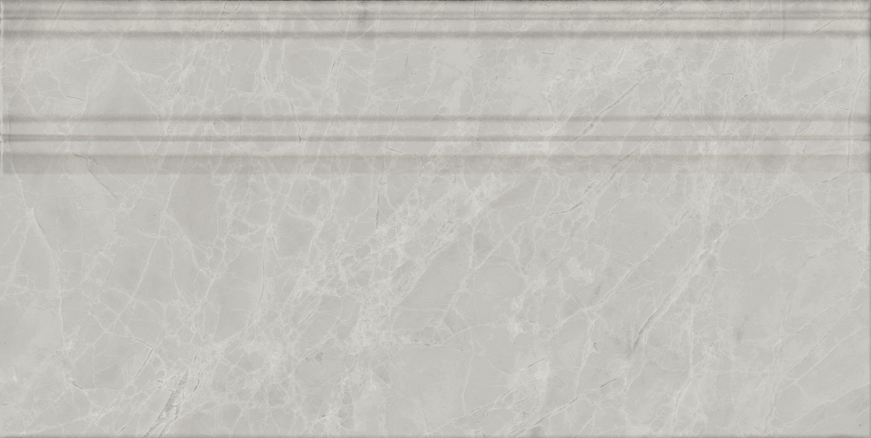 Керамический плинтус Kerama Marazzi Риальто серый светлый глянцевый обрезной 20x40 в Уфе — купить с доставкой | Nova