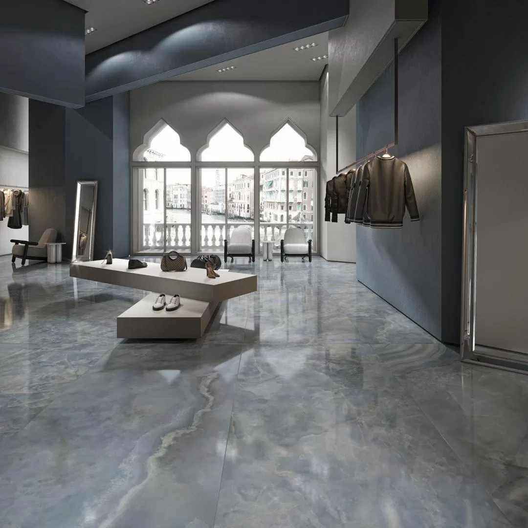 Керамический гранит Kerama Marazzi Ониче SG50006122R голубой лаппатированный 60х119,5