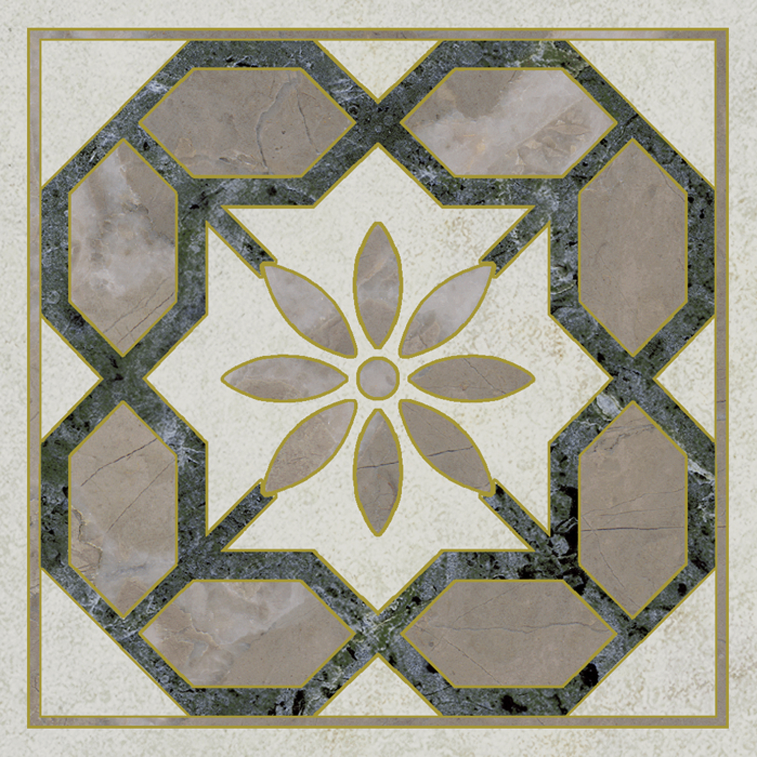 Керамическая вставка Kerama Marazzi Серенада OS\A283\SG606220RL 1 лаппатированный обрезной 7,2x7,2