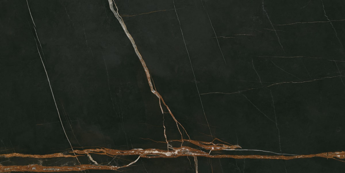 Керамический гранит Идальго Люссо Неро лаппатированный LLR 60x120