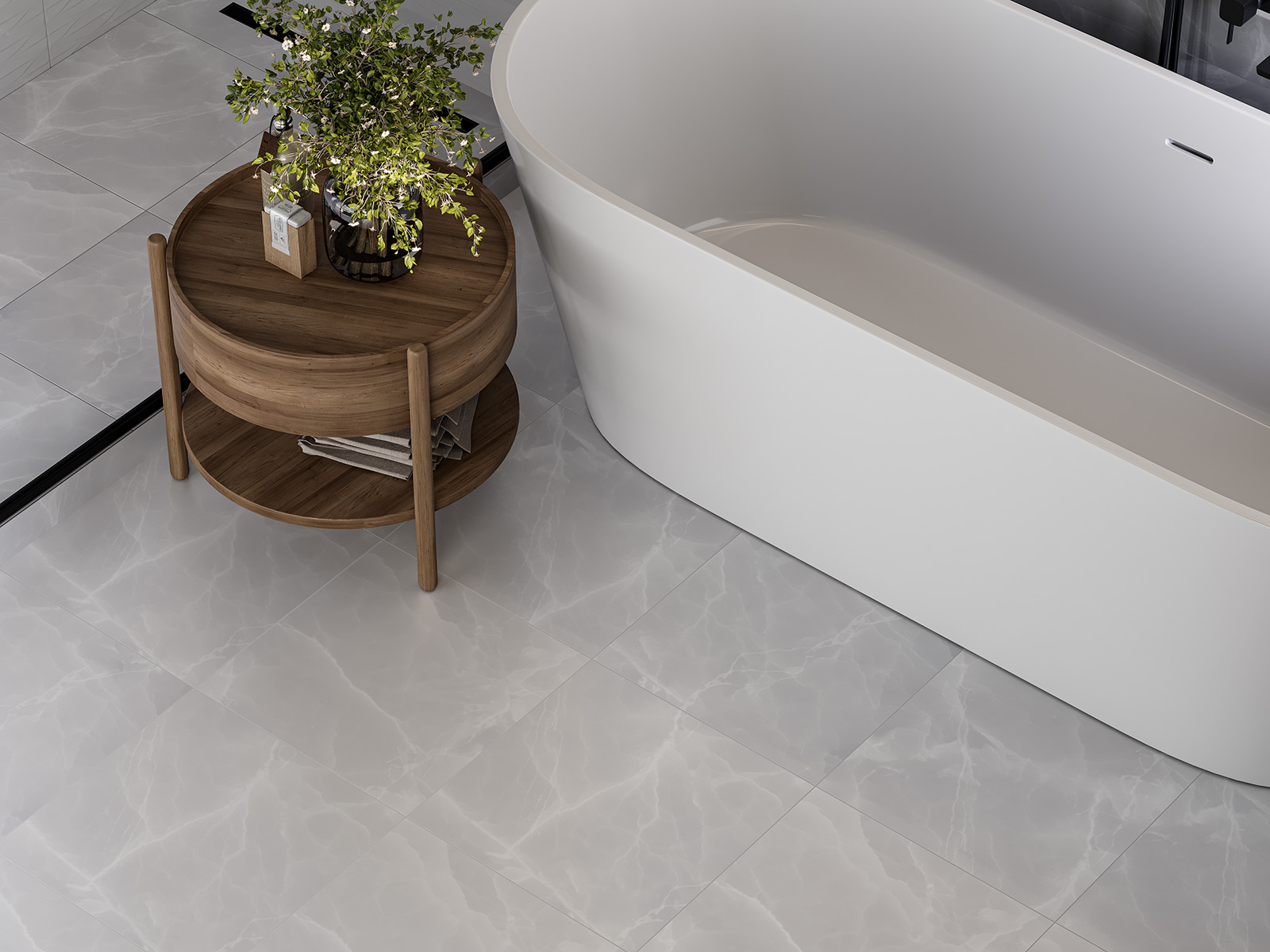 Керамический гранит Gracia ceramica Эдем бел КГ 01