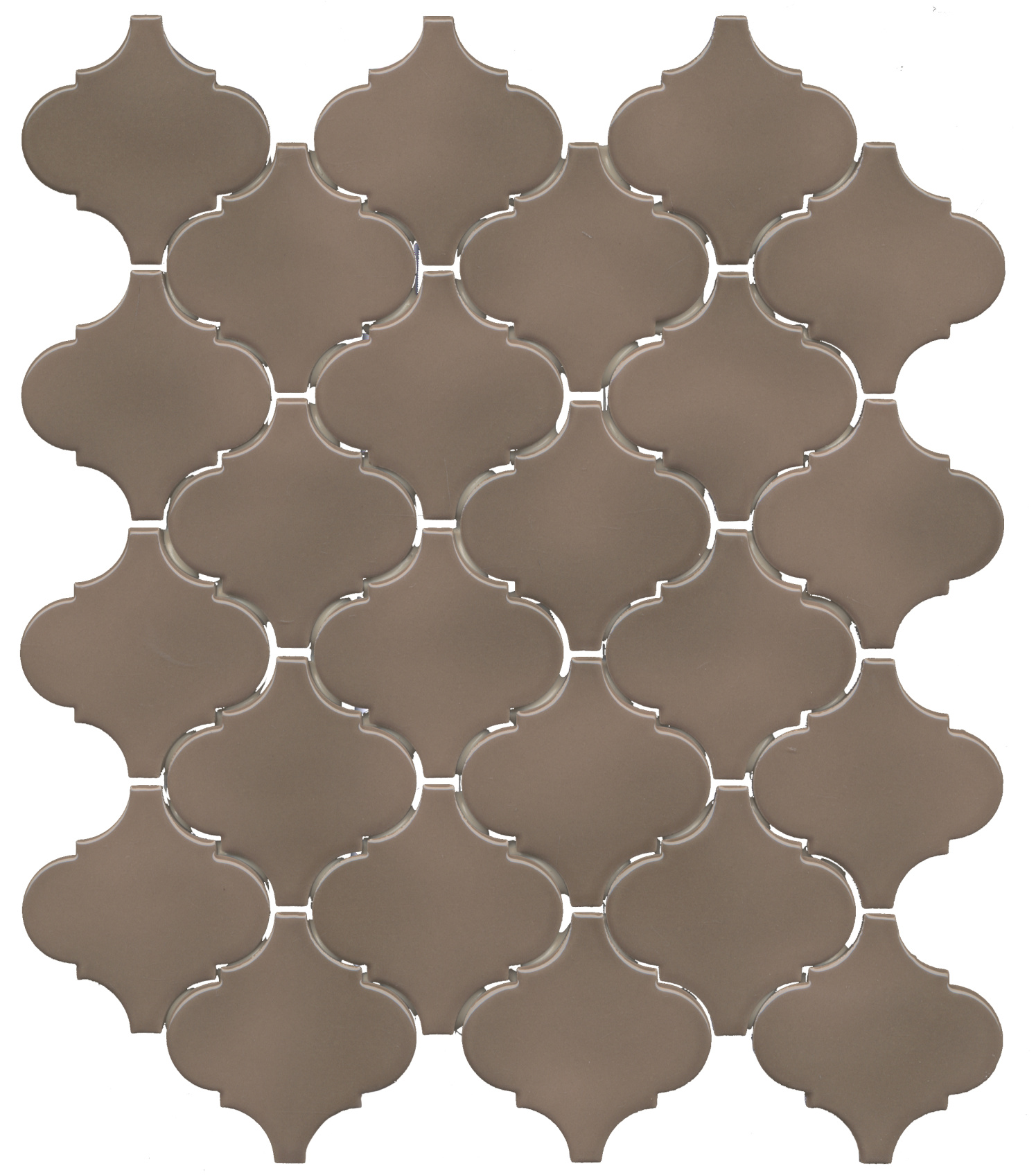 Керамическая мозаика Kerama Marazzi Арабески Марокко коричневая темная глянцевая 26x30