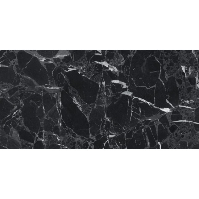 Керамический гранит Грессе Симбел GRS05-02 Питч черный мрамор 1200x600x10