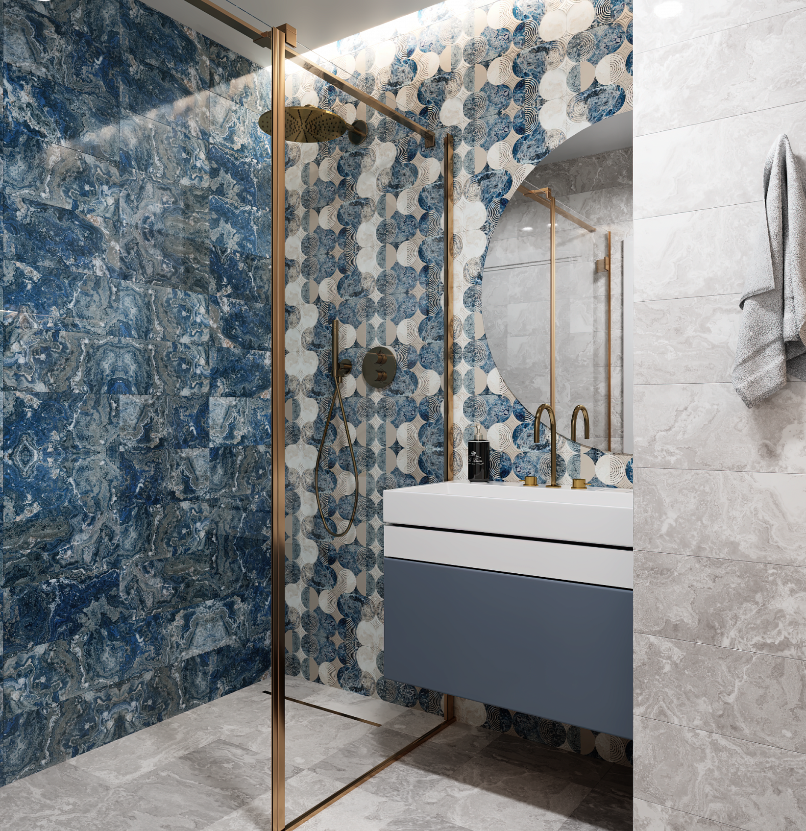 Керамическая плитка Axima Ричмонд синий 30x60