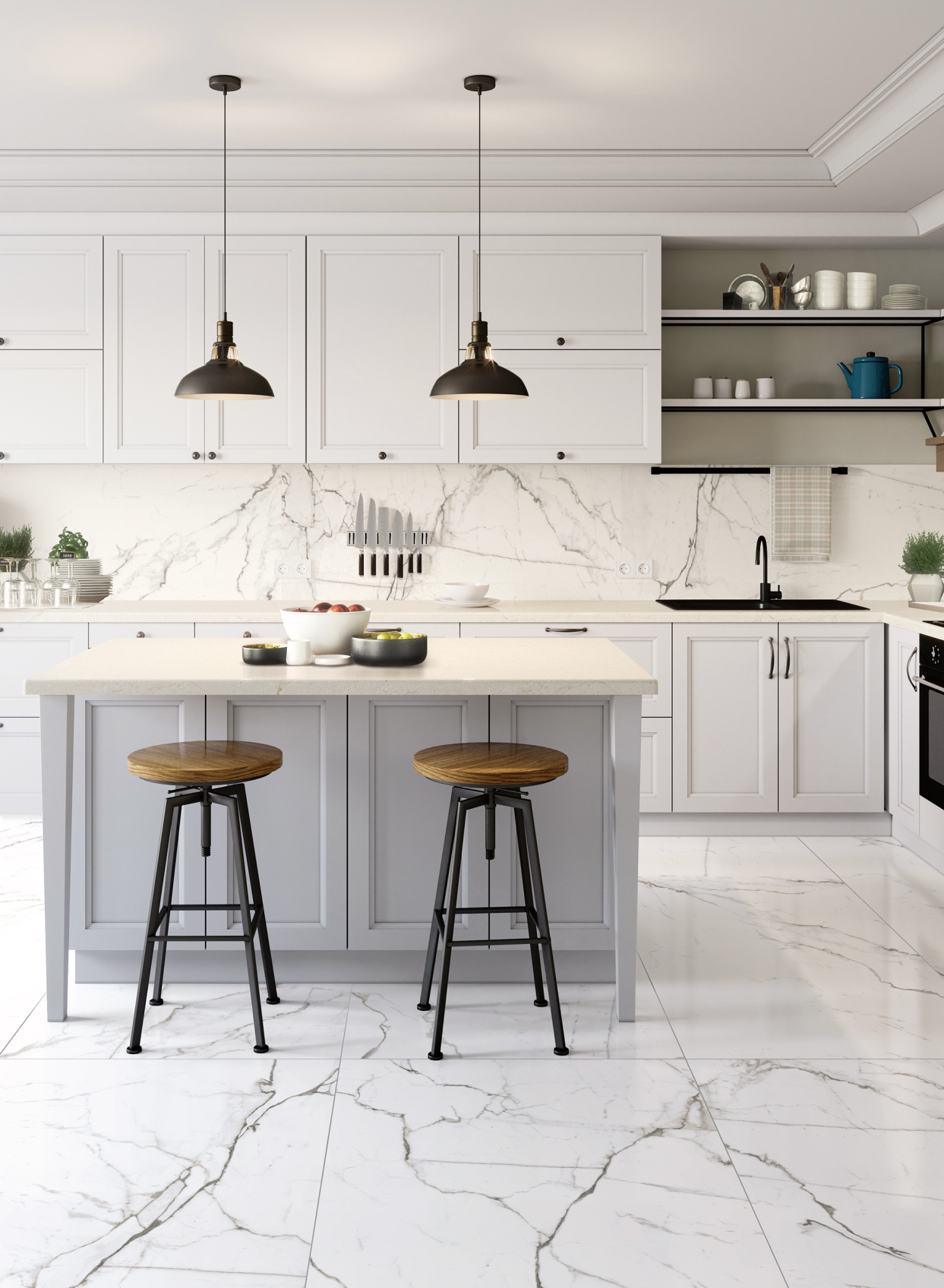 Керамический гранит Идальго Паллисандро ID021 LLR лаппатированный неро 600х1200