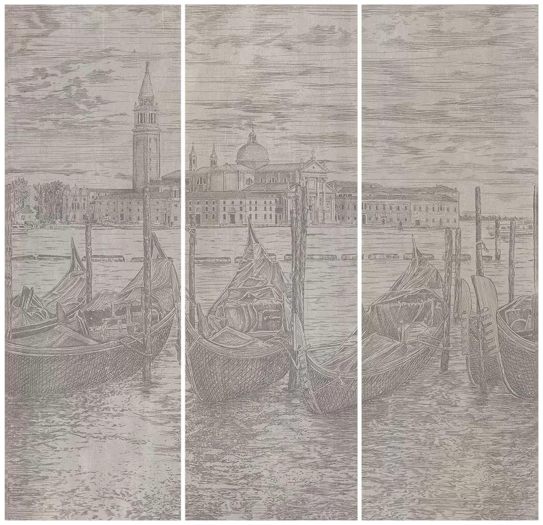 Керамическое панно Kerama Marazzi VT\A622\3x\13126TR Гварди матовый обрезной 90х89,5 из 3-х частей 30х89,5