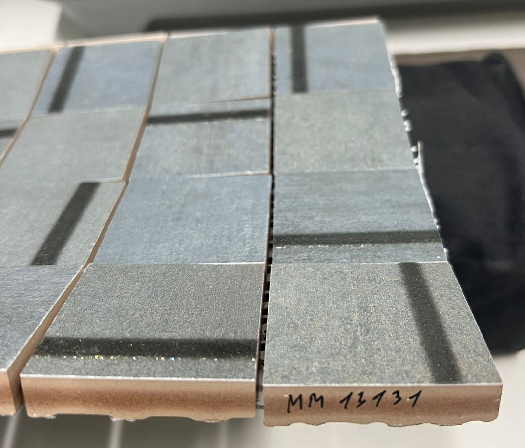 Керамический декор Kerama Marazzi MM13131 Гварди 1 мозаичный синий матовый обрезной 30х30 из 36 частей 4,8х4,8