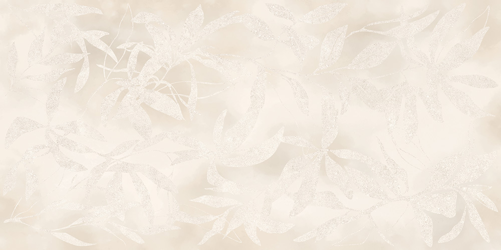 Керамический гранит Vitra ArtWall Цветы Слоновая Кость Матовый 60х120