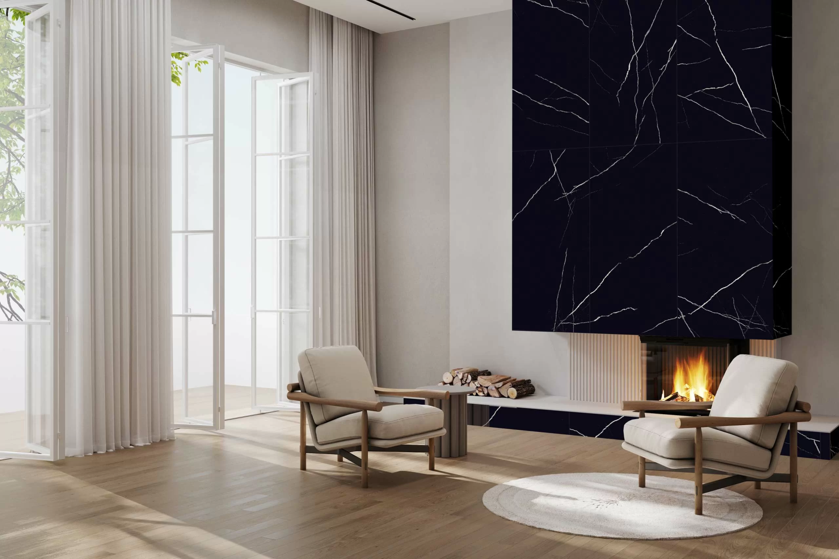 Керамический гранит Estima Marble Onlygres MOG601 Black полированный 60х120