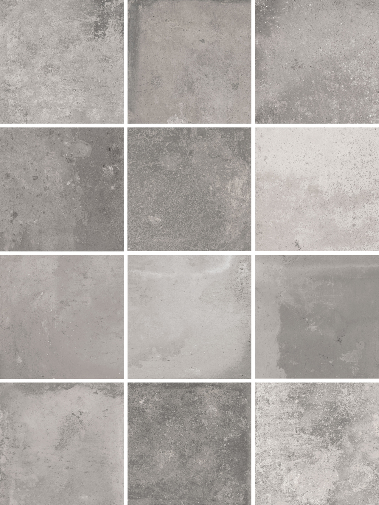 Керамический гранит Kerama Marazzi Спартель серый матовый 29.8х39.8 из 12 частей 9.8x9.8