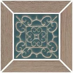 Керамический Декор ID153 Тровазо наборный бежевый матовый 13х13