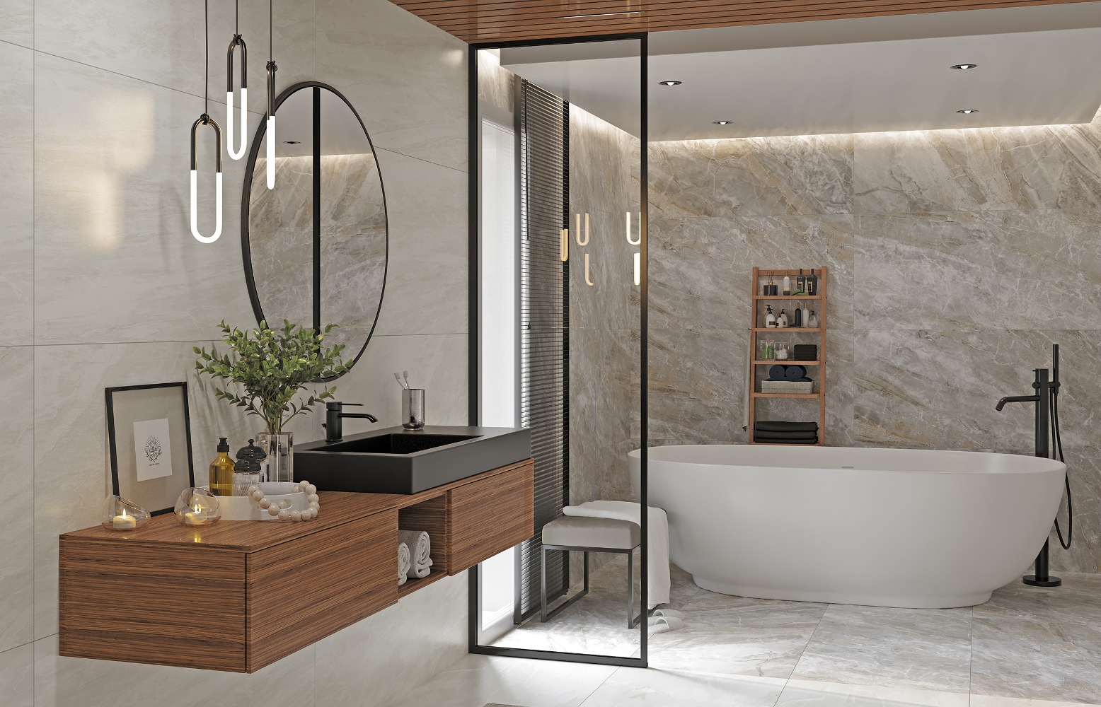 Керамический гранит Kerranova Canyon серый K-905/LR лаппатированный 600х1200