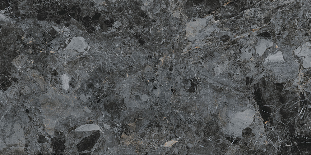 Керамический гранит Vitra MarbleS Бреча Черный Лаппато 60х120 K948087LPR