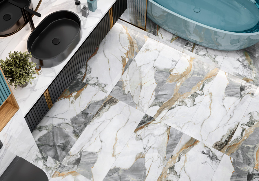 Керамический гранит Matrix Gray полированный 60х120 60120MAX15P