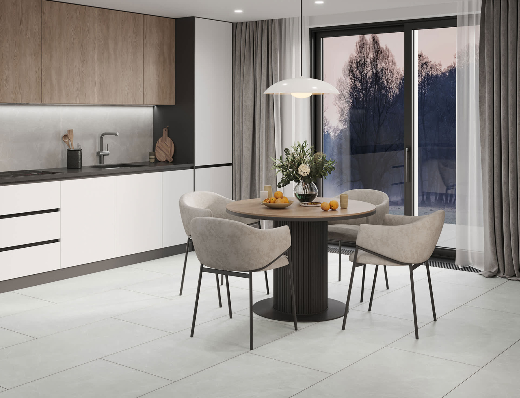 Керамический гранит Lasselsberger Ceramics 6461-0412 60х60 светло-серый