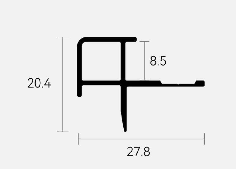 Профиль для бамбуковых панелей Bonaparte Bronze-801 угловой наружный