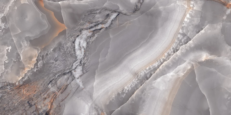 Керамический гранит Maimoon Ceramica Glossy Opera Onyx Grey PG 80x160