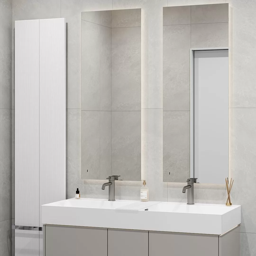 Керамический гранит Kerama Marazzi Монте Тиберио серый матовый обрезной 80x160