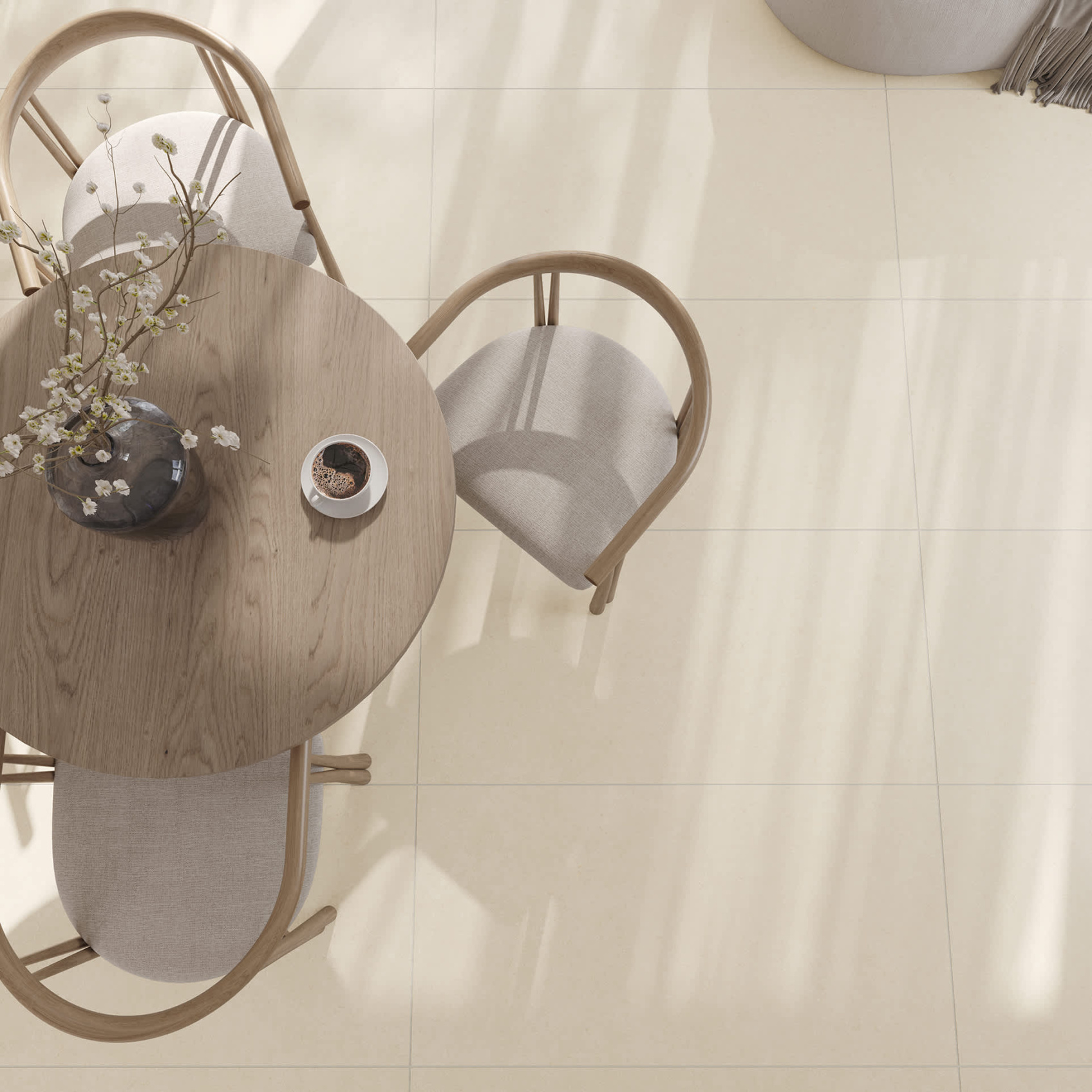 Керамический гранит Lasselsberger Ceramics Полдень 6461-0418 60х60 светло-бежевый