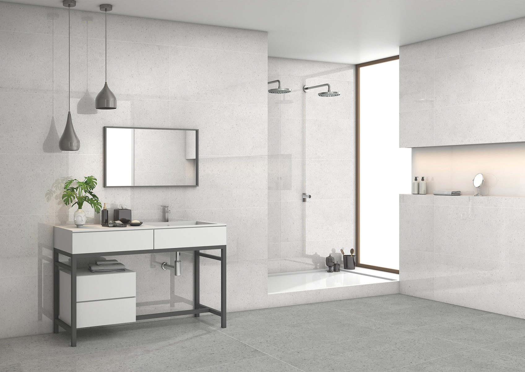 Керамический гранит Гранитея Юрма G370MR белый матовый 1200х600x10