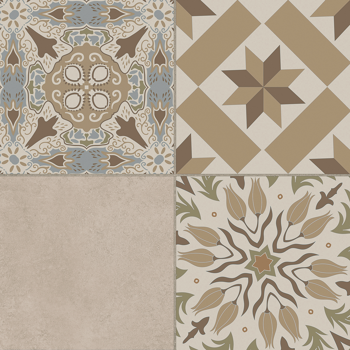Керамический гранит Estima Jam Beige JA01 неполированный 40,5x40,5x8