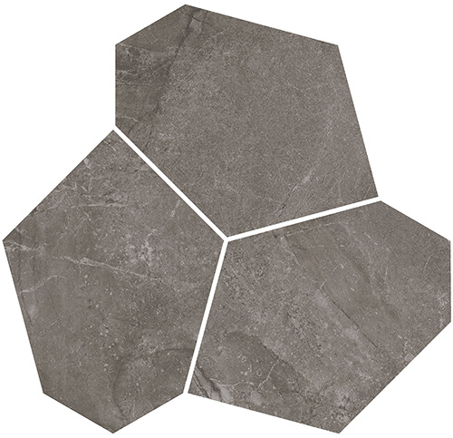 Керамический декор Kerama Marazzi наборный серый матовый обрезной 26,5x25,5x0,9