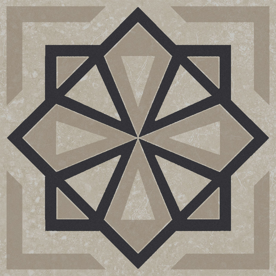 Керамический декор Kerama Marazzi Касабланка серый светлый матовый 9.8x9.8x0.7