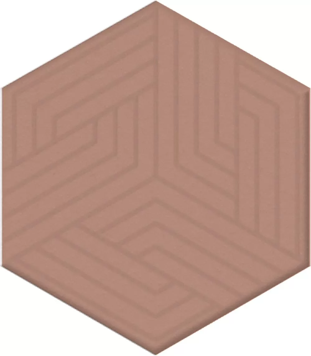 Керамический декор Kerama Marazzi Агуста OS/D241/63010 розовый матовый 6x5,2