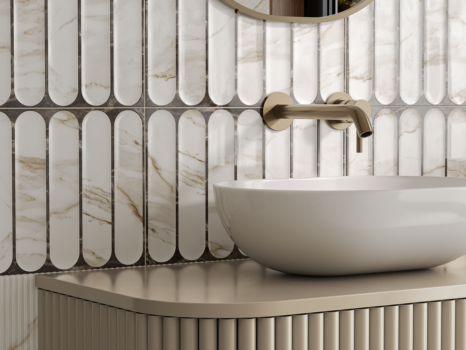 Керамическая плитка Gracia Ceramica Капелла бел низ 03