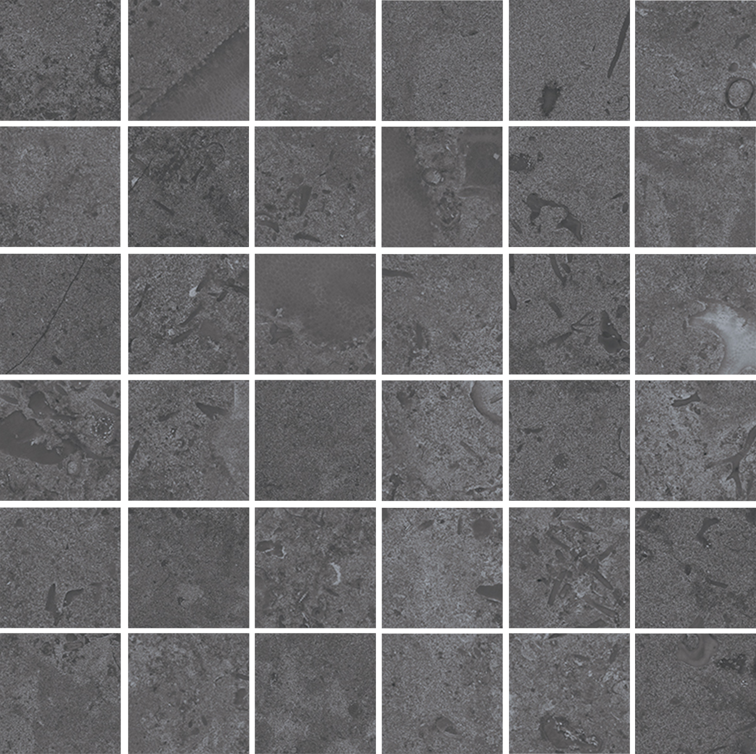 Керамический декор Kerama Marazzi Про Лаймстоун DD205120\MM мозаичный серый темный матовый 30x30 в Уфе — купить с доставкой | Nova