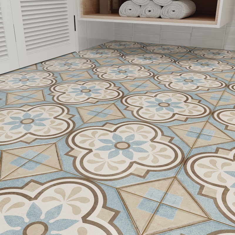 Керамический гранит Cersanit Daisy пэчворк многоцветный рельеф А16067 29,8х29,8