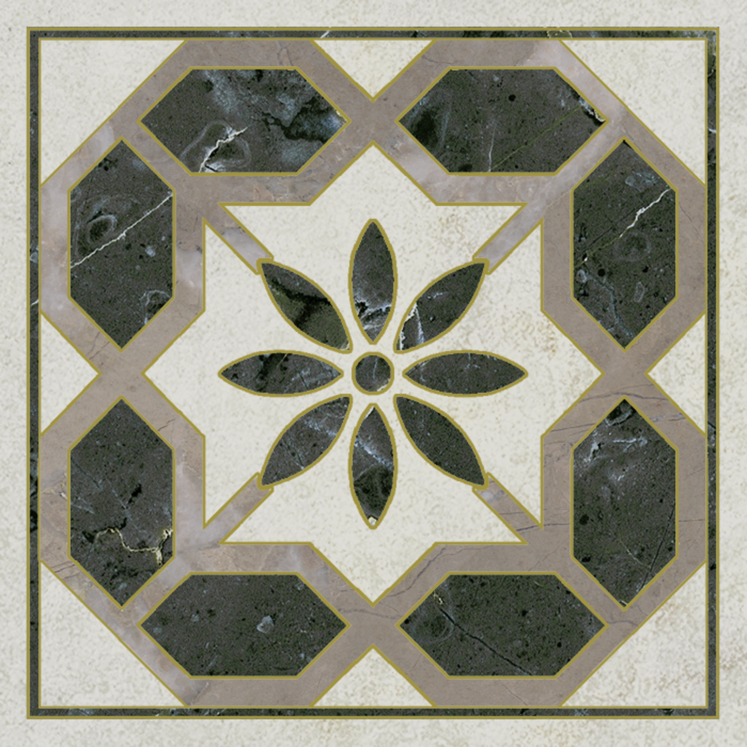 Керамическая вставка Kerama Marazzi Серенада OS\A312\SG606220RL 3 лаппатированный обрезной 7,2x7,2