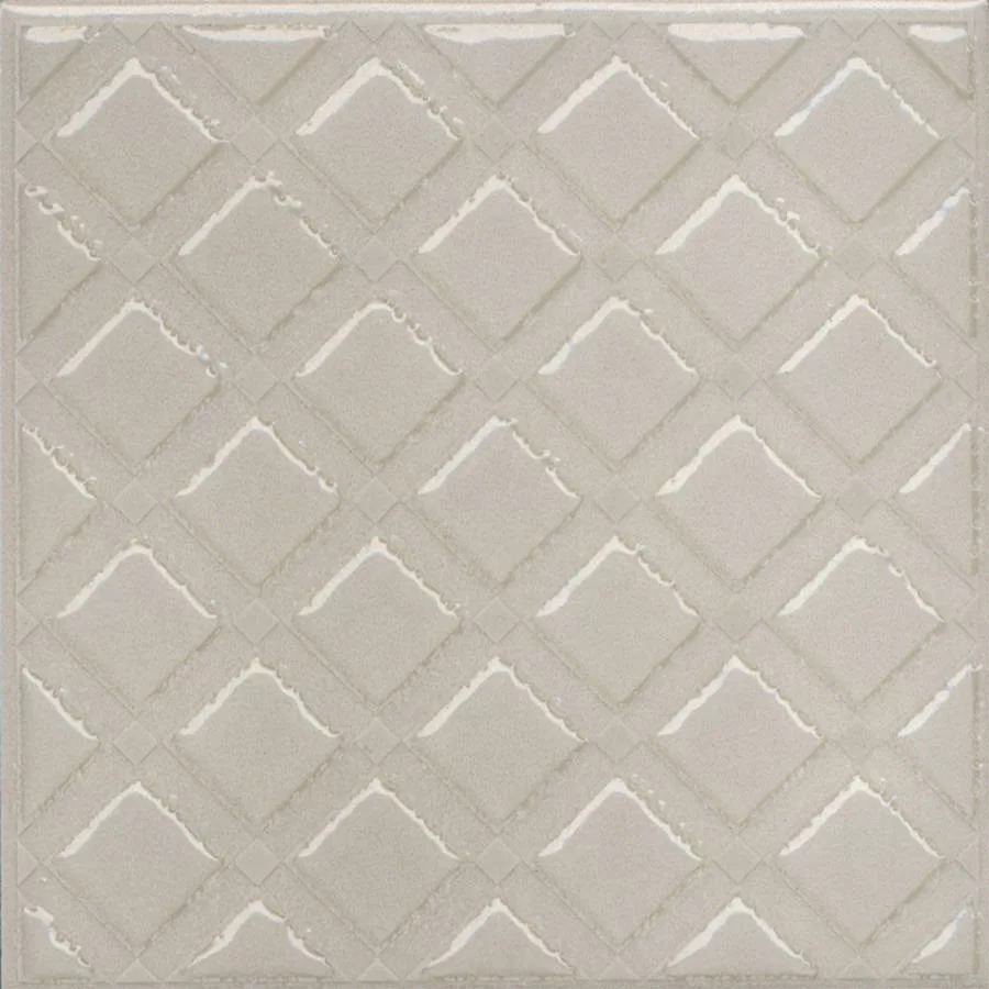 Керамический декор Kerama Marazzi Бахия 1 серый светлый глянцевый 9,8x9,8x0,7