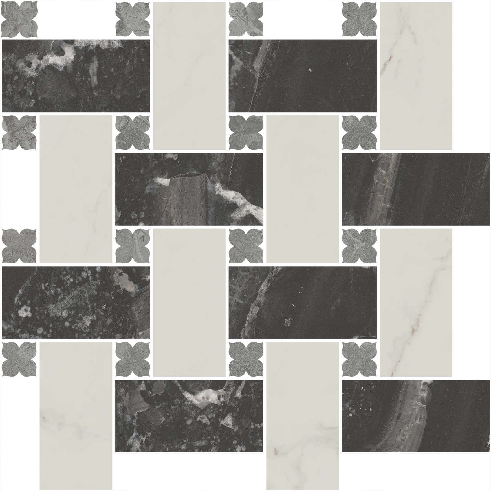 Керамический декор Kerama Marazzi Риальто 3 наборный матовый 43.5x43.5 в Уфе — купить с доставкой | Nova