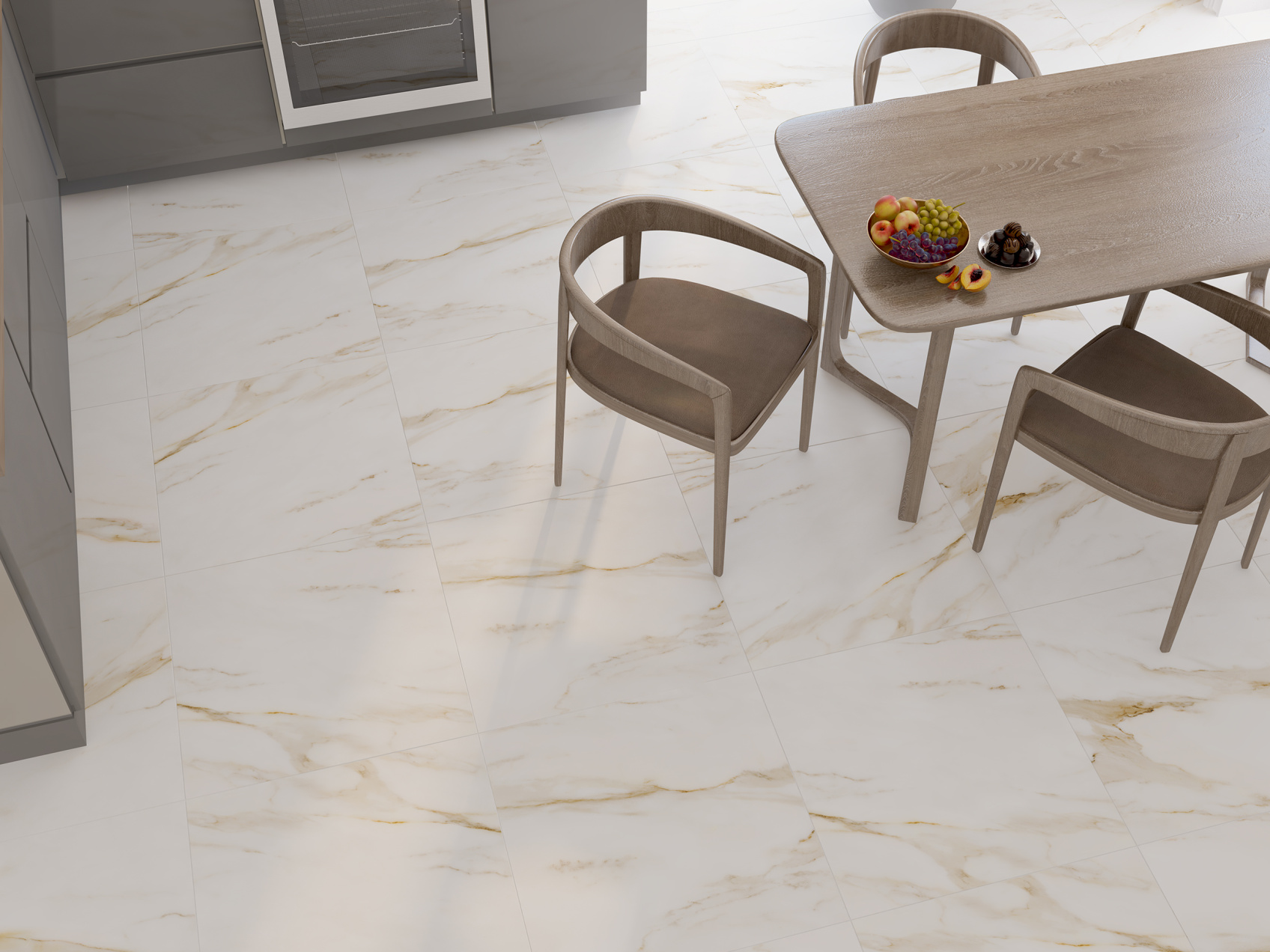 Керамическая плитка Azori Calacatta Royal напольная 42x42