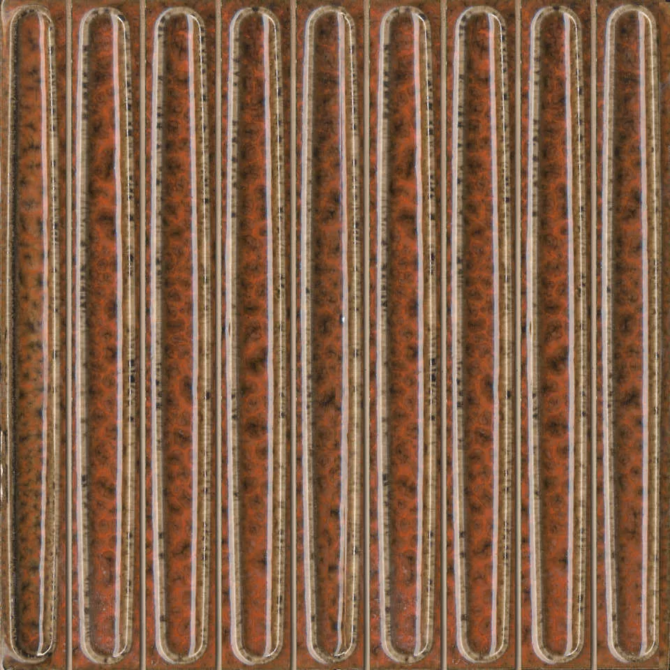 Керамический декор Kerama Marazzi Декор чипсет Далия оранжевый глянцевый 20x20