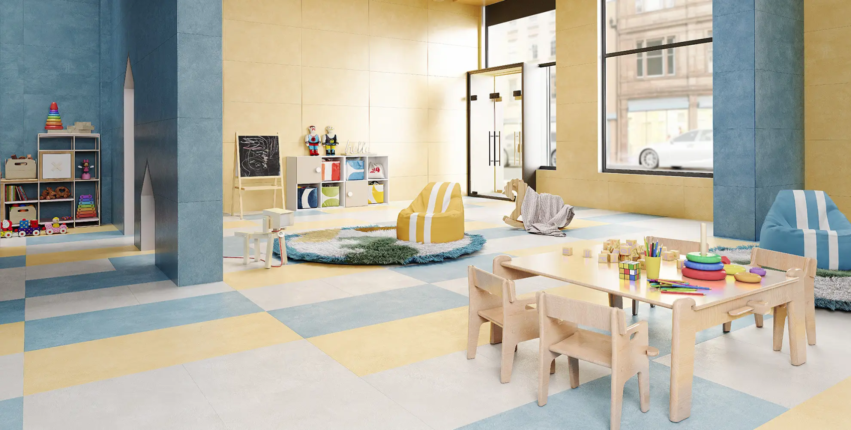 Керамический гранит Estima Spectrum SR03 Sky Blue неполированный 60x120