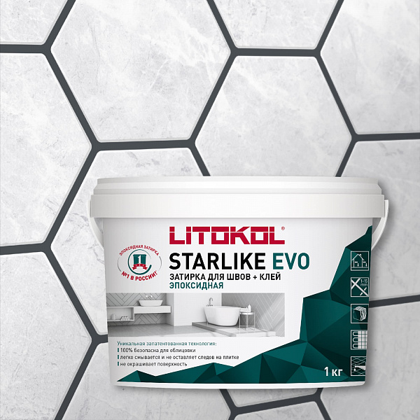 Затирка STARLIKE EVO S.140 Nero Grafite 1 кг в Уфе — купить с доставкой | Nova