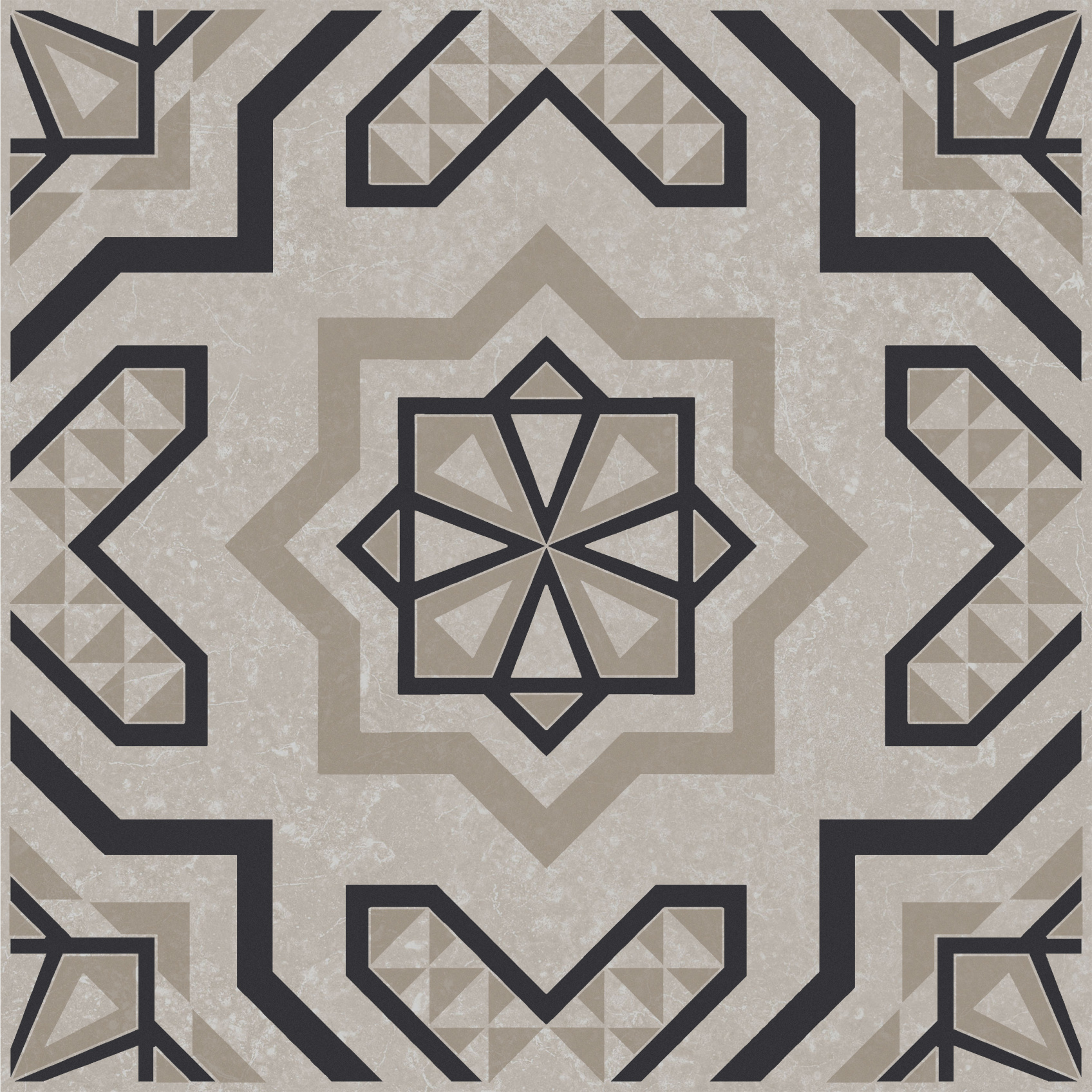 Керамический декор Kerama Marazzi Касабланка серый светлый матовый 20x20x0.8