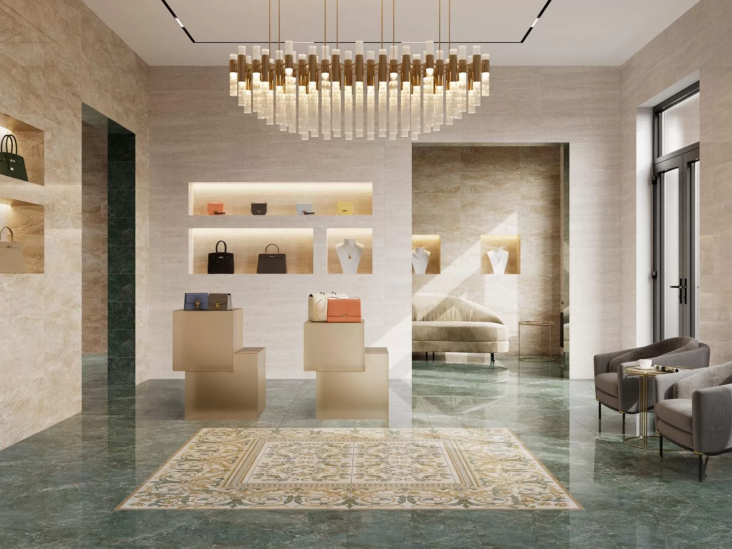 Керамический декор Kerama Marazzi Эвора HGD\A518\SG606220RL центр глянцевый (ст.арт. HGD\A518\SG6062RL) 60x60