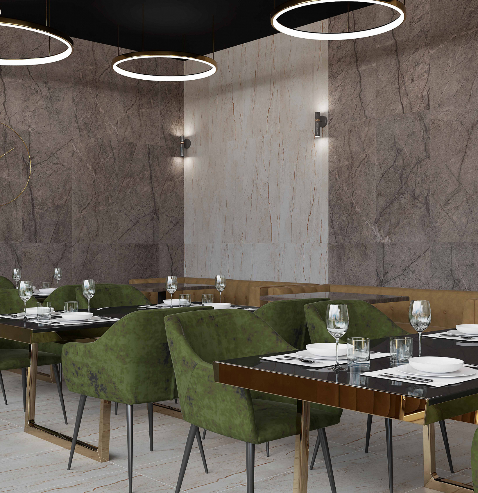 Керамический гранит Axima Newcastle коричневый 60x120