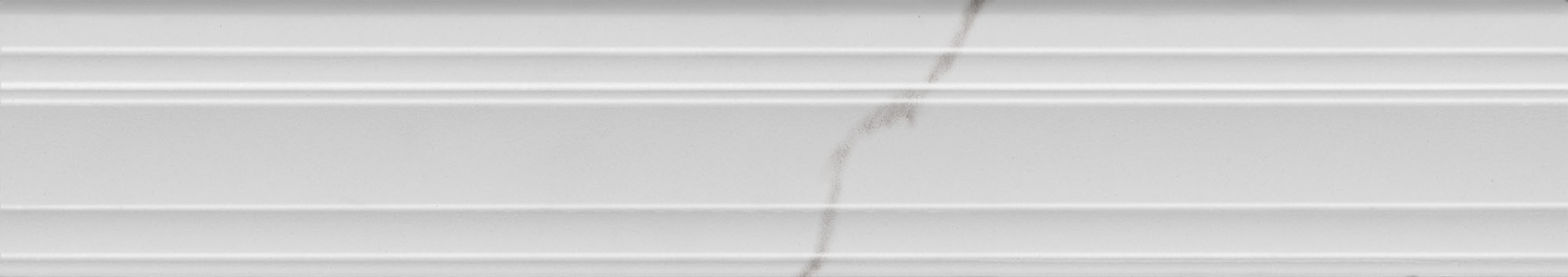 Керамический бордюр Kerama Marazzi BLF024R Монте Тиберио белый глянцевый обрезной 40х7,3