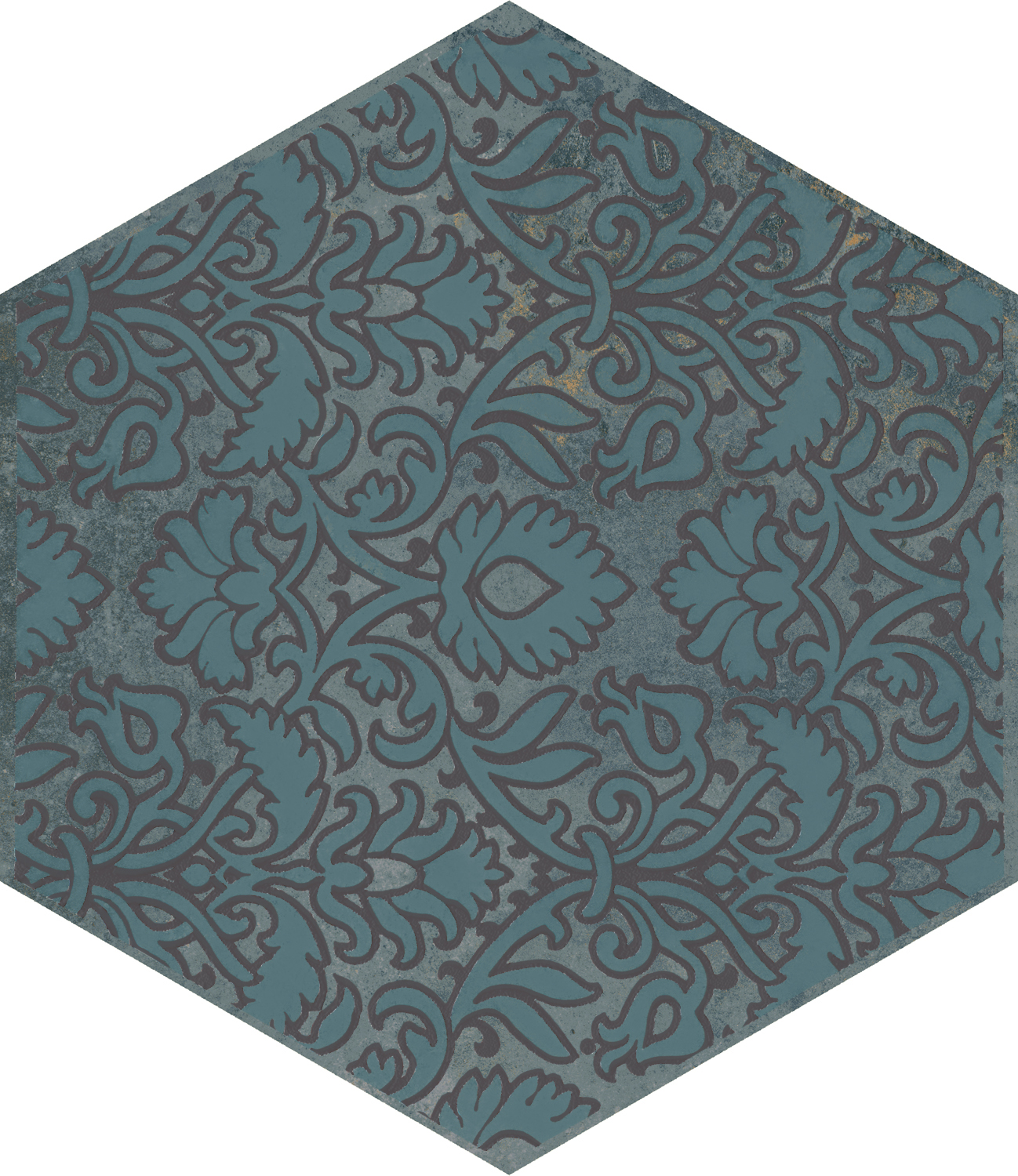 Керамический декор Kerama Marazzi Гроссето VT\A560\SG23036N синий матовый 20х23,1