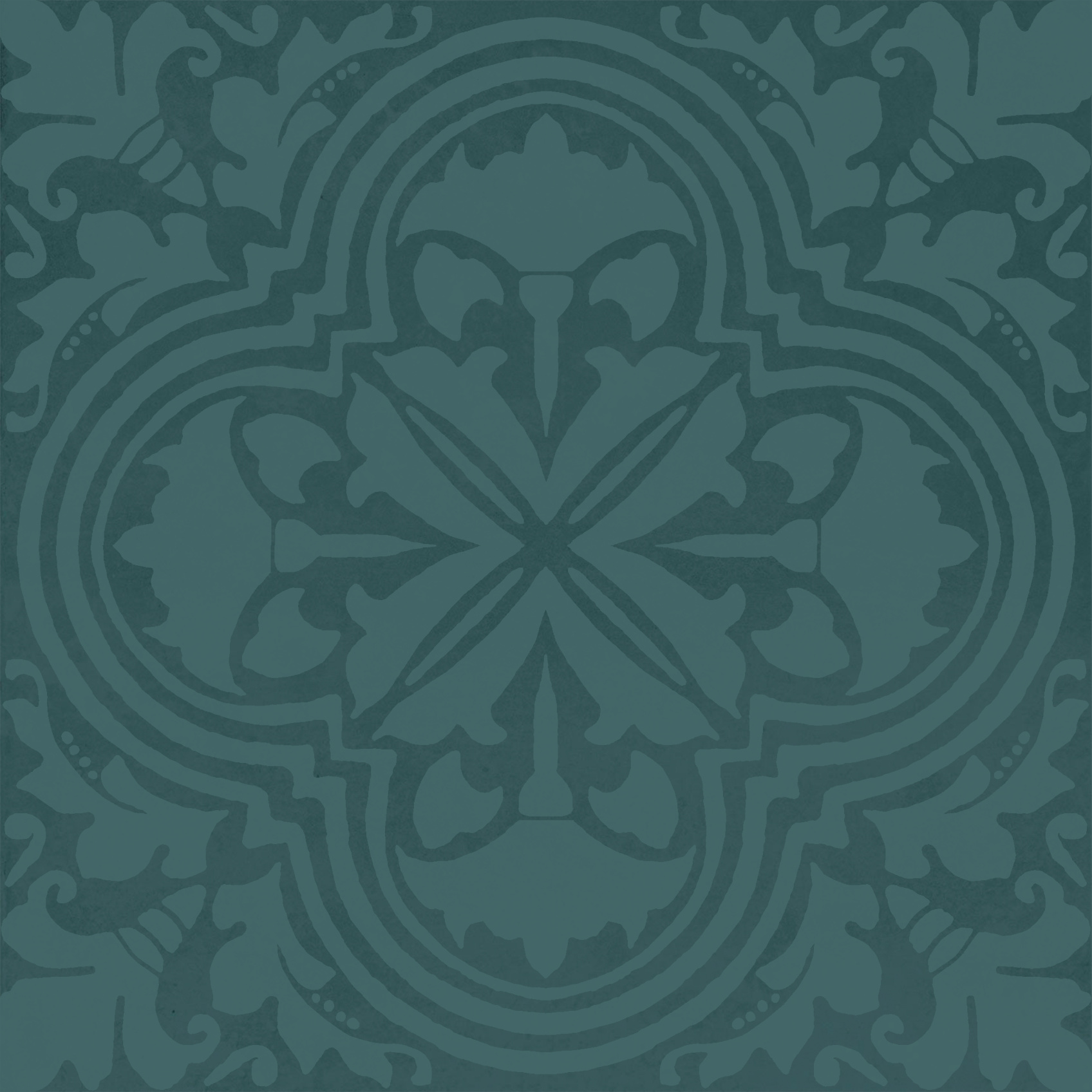 Керамический декор Kerama Marazzi Фес бирюзовый темный глянцевый 15x15