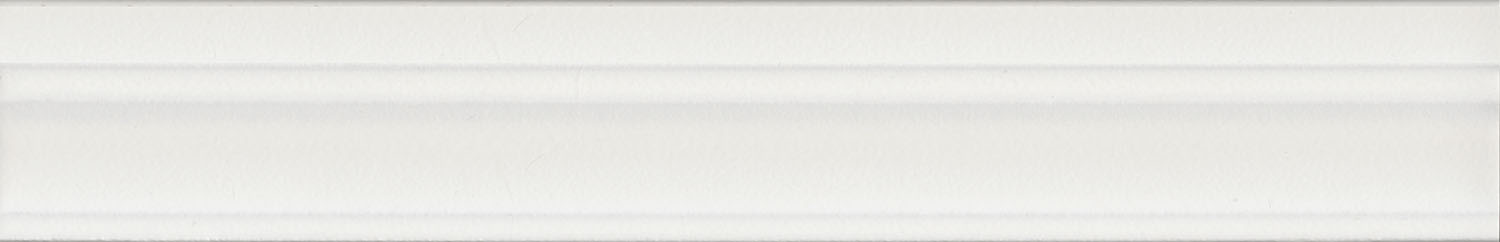 Бордюр Kerama Marazzi BLC040R Флориан белый матовый обрезной 30x5