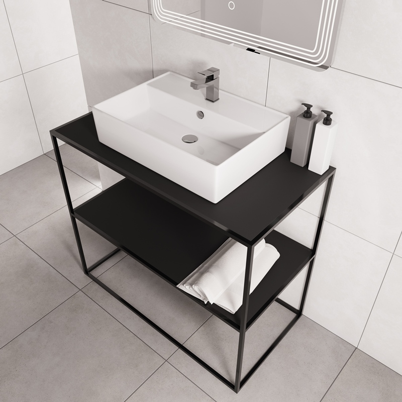 Керамический гранит Kerranova Central Park белый K-701/MR матовый 600х600