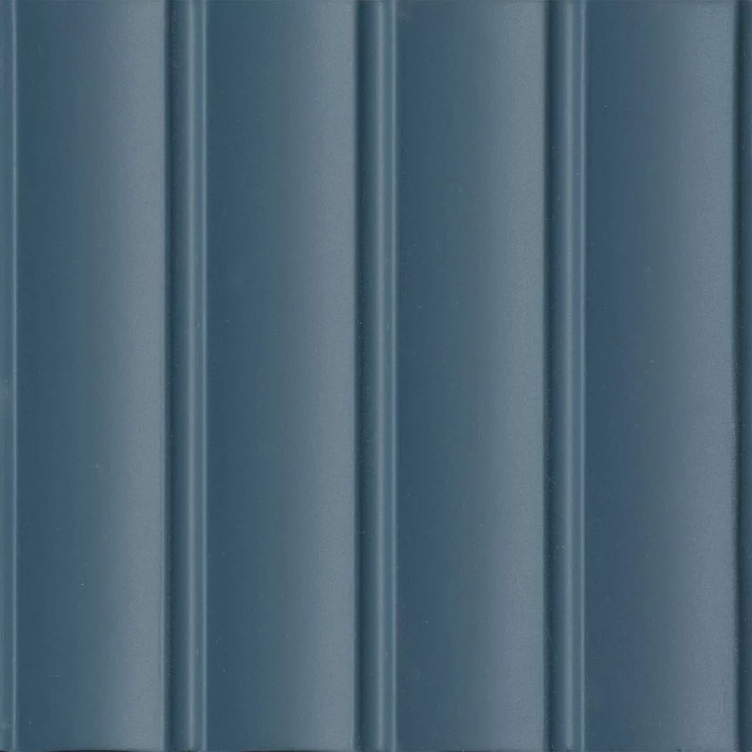 Декор Аква Альта 1 синий матовый структура 20х20